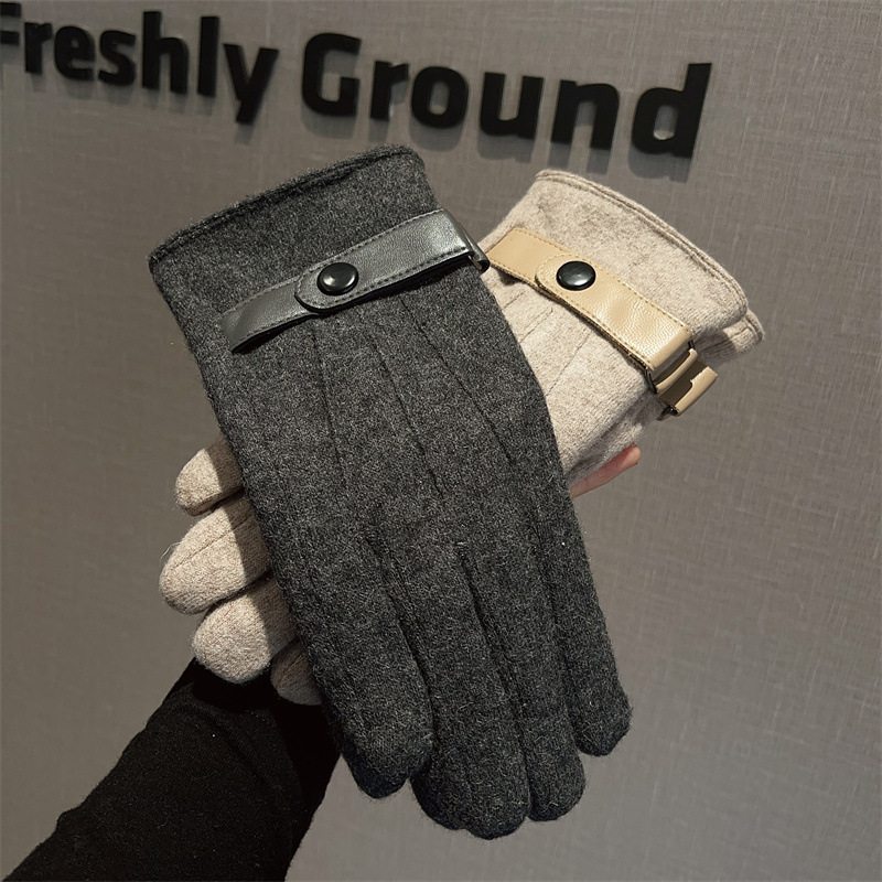 Wool Glove Lined - Gants pour hommes en laine doublés