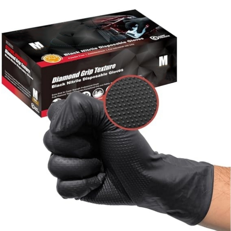 Nitrile Mechanic Glove - Gants en nitrile noir ultra-résistants 8