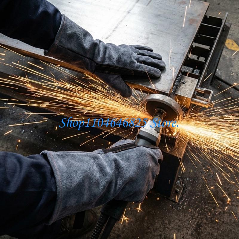 Heat Resistant Glove - Gants soudage en robustes, longueur 40cm,