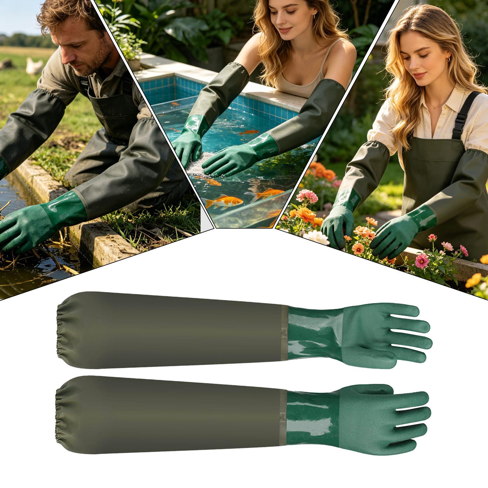 Rubber Glove Cleaning - Gants en caoutchouc imperméables, résistants et