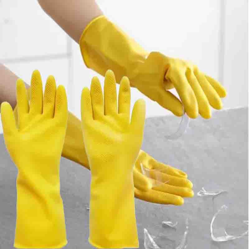 Dish Glove Rubber - Gants de travail ménager pour femmes,