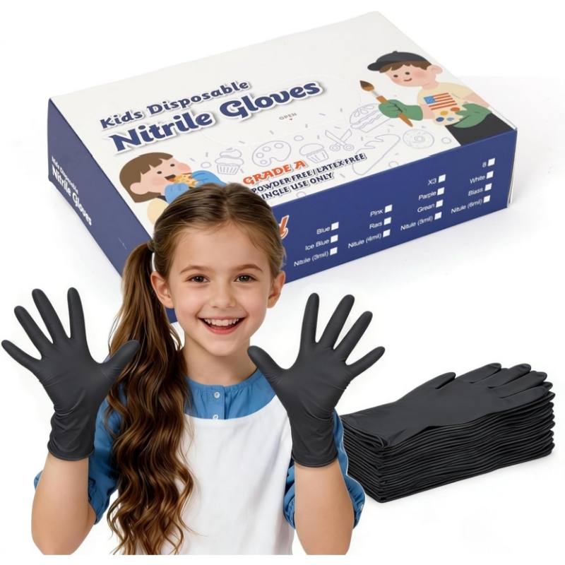Nitrile Mechanic Glove - Gants jetables en nitrile noir pour