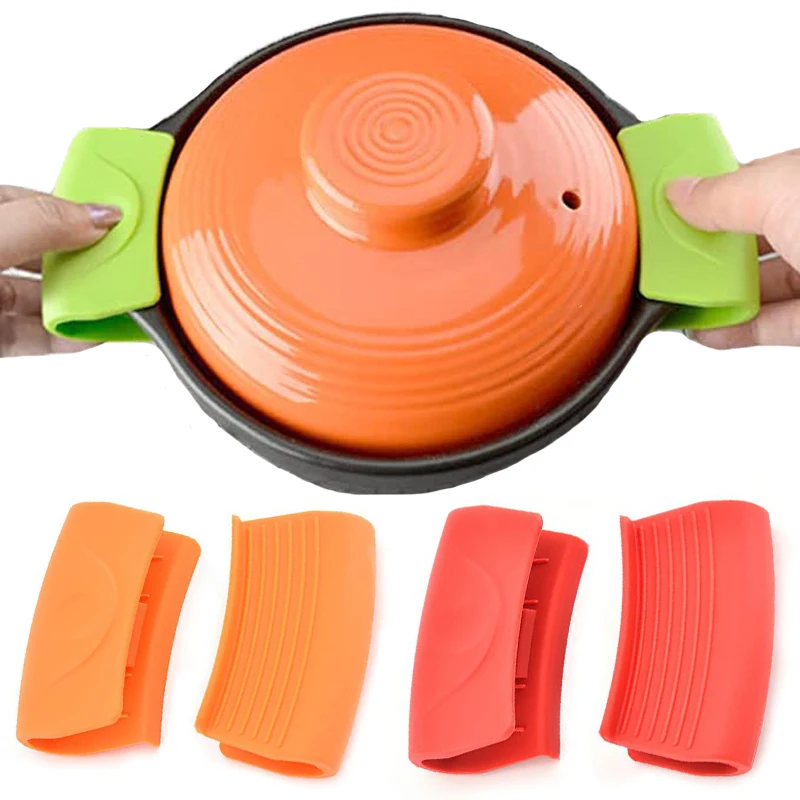 Oven Mitt Silicone - Gants en silicone anti-adhésif, 2 pièces,