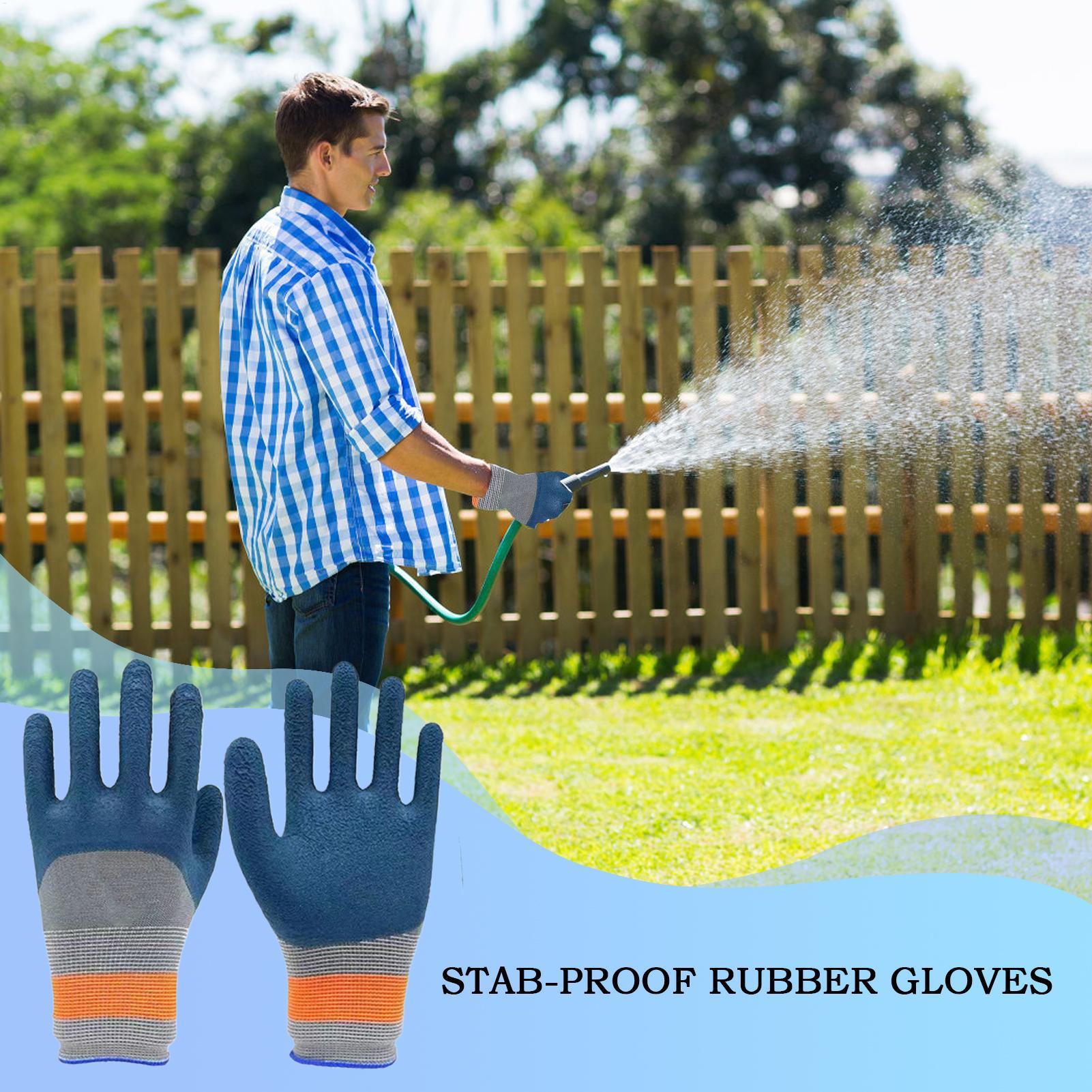 Gardening Glove Waterproof - Gants de jardinage en latex imperméables,