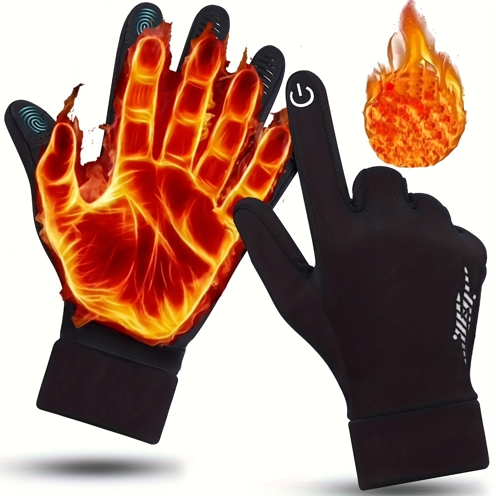 Winter Glove Insulated - Gants d'hiver unisexes thermiques isolés, coupe-vent,