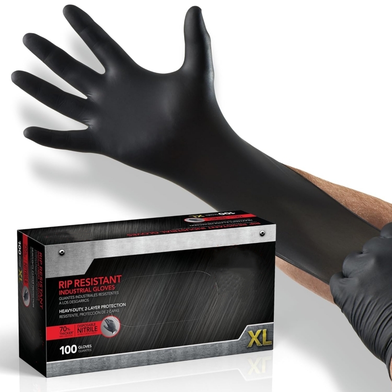 Nitrile Mechanic Glove - 100 pièces de gants en nitrile