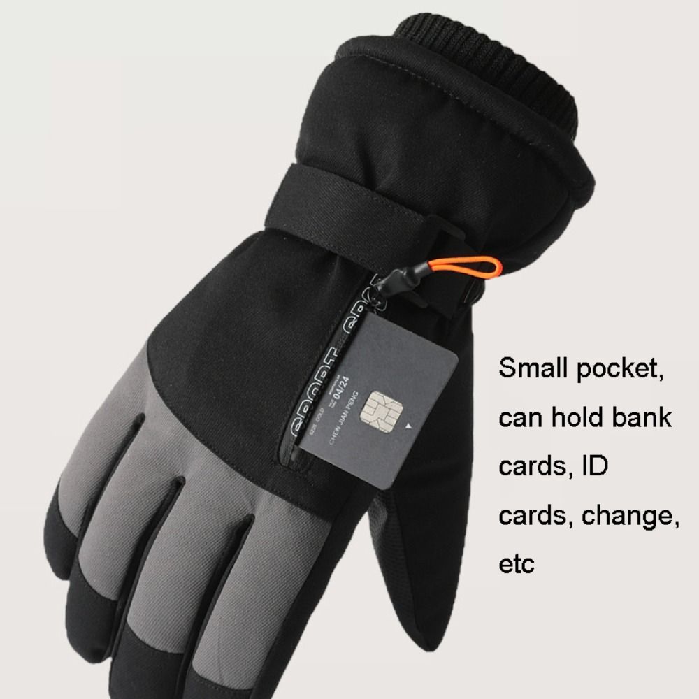 Ski Glove Waterproof - Gants d'hiver coupe-vent chauds pour écran