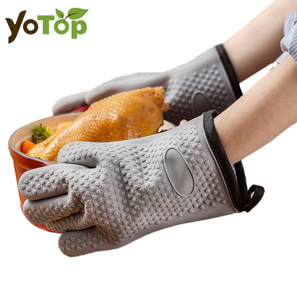 Oven Mitt Silicone - Gants en Silicone résistants à la