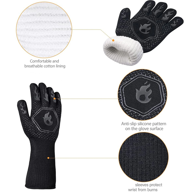 1 paire de gants de four, mita - Oven Mitt Silicone avis et prix