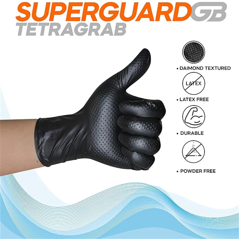 Gants en Nitrile noir jetables - Nitrile Mechanic Glove avis et prix