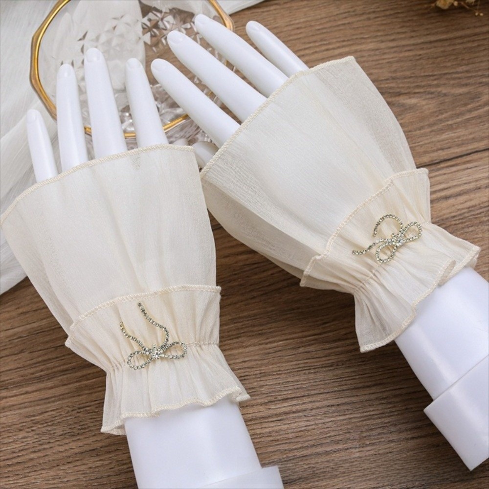 Manchettes plissées froncées a - Fingerless Glove Knit avis et prix