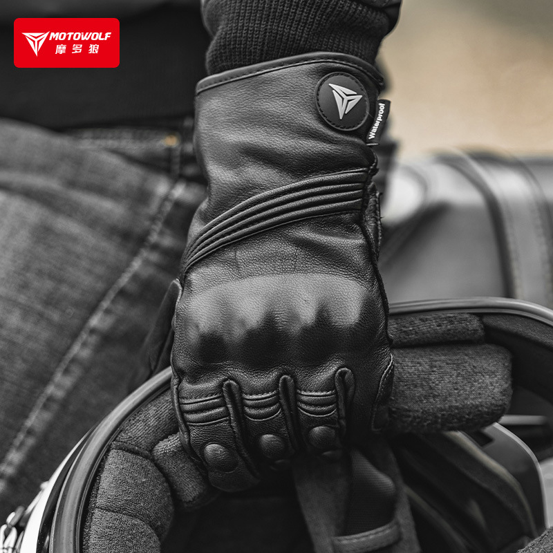 Gants de moto d'hiver pour hom - Motorcycle Glove Knuckle avis et prix