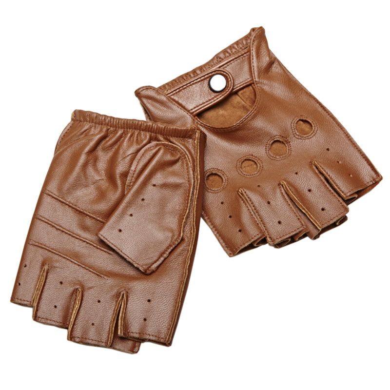 Gants demi-doigt pour hommes d - Leather Driving Glove avis et prix