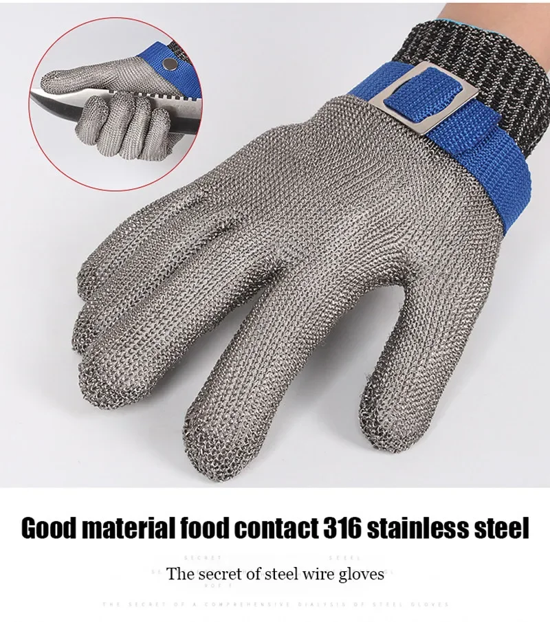 Gants en acier inoxydable rési - Cut Resistant Glove avis et prix
