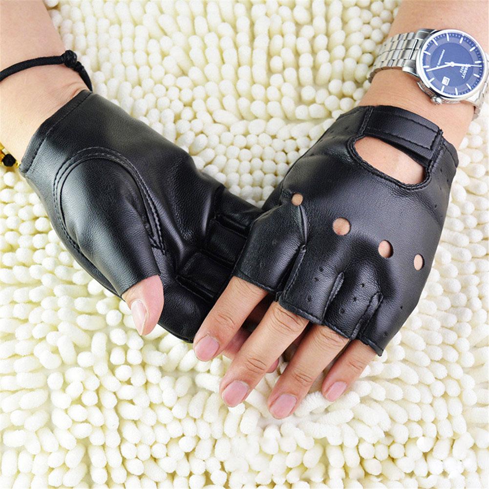 Gants unisexes demi-doigts en  - Leather Driving Glove avis et prix