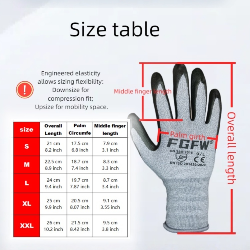 3 paires de gants de travail e - Nitrile Mechanic Glove avis et prix