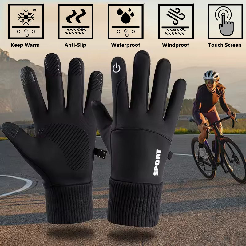 Noir hiver chaud doigts comple - Ski Glove Waterproof avis et prix