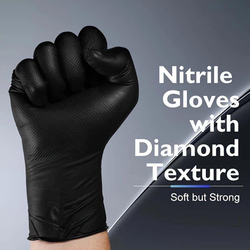 Gants jetables noirs en Nitril - Nitrile Mechanic Glove avis et prix