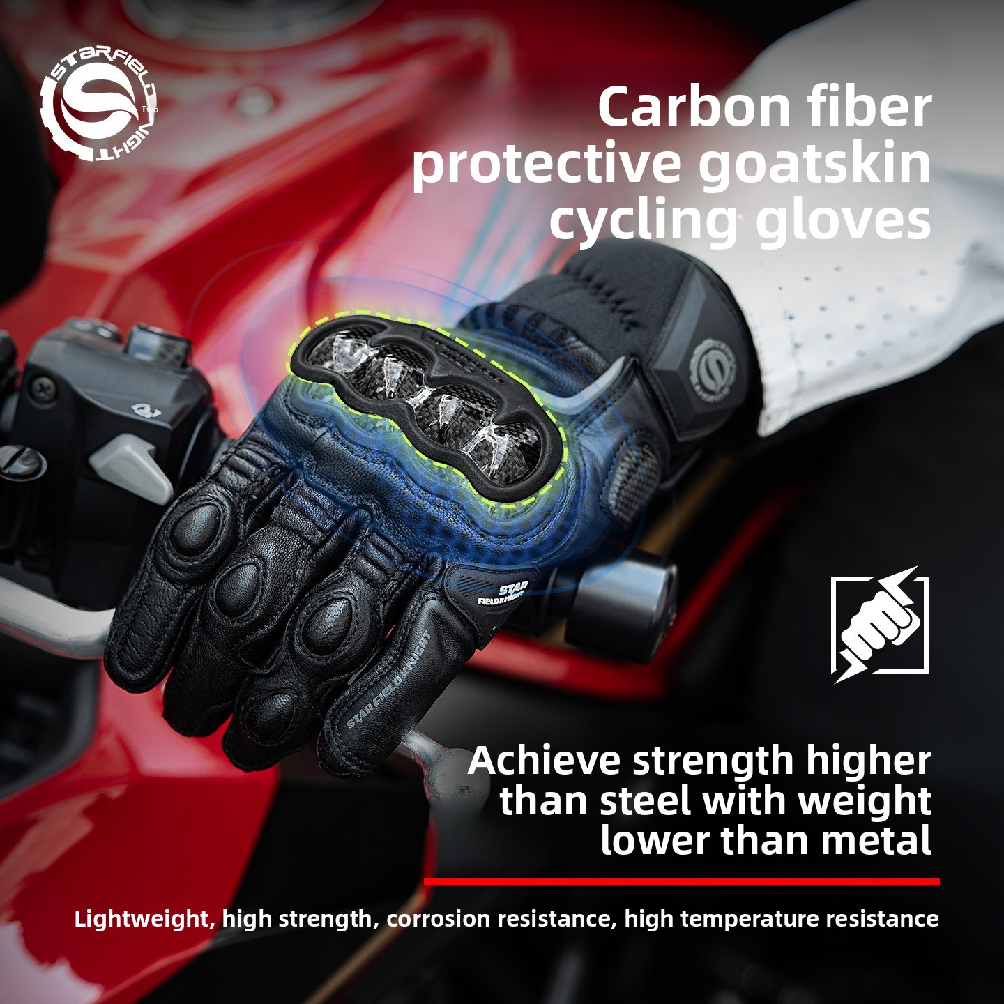 STAR KNIGHT Gants de moto pour - Motorcycle Glove Knuckle avis et prix