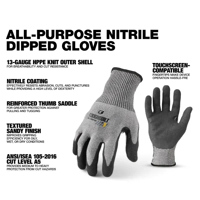 ToughBuilt TB-P2-112-5-L Nitri - Cut Resistant Glove avis et prix